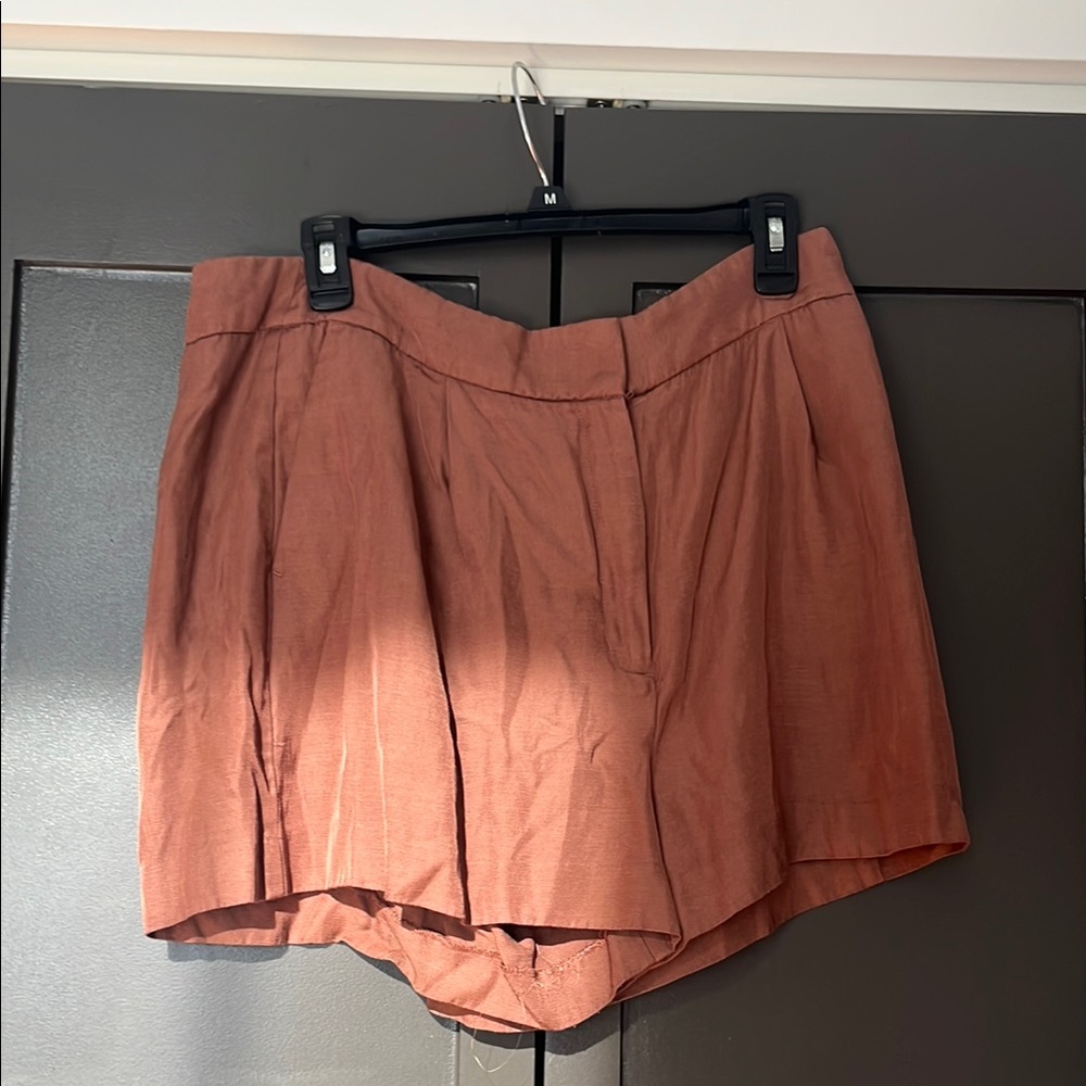 Express High Waist Shorts in Rust
